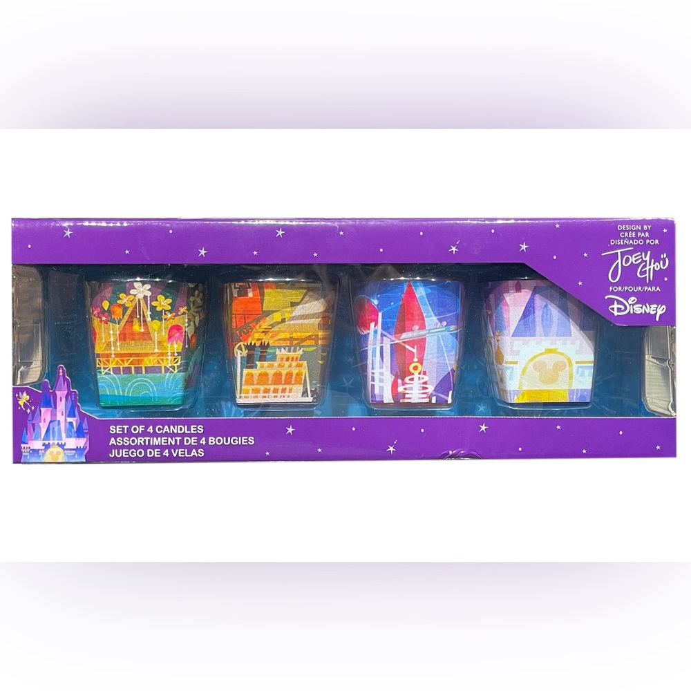 NWT *Discontinued* Disney Parks Authentic Joey Chou Colorful Candle Collection